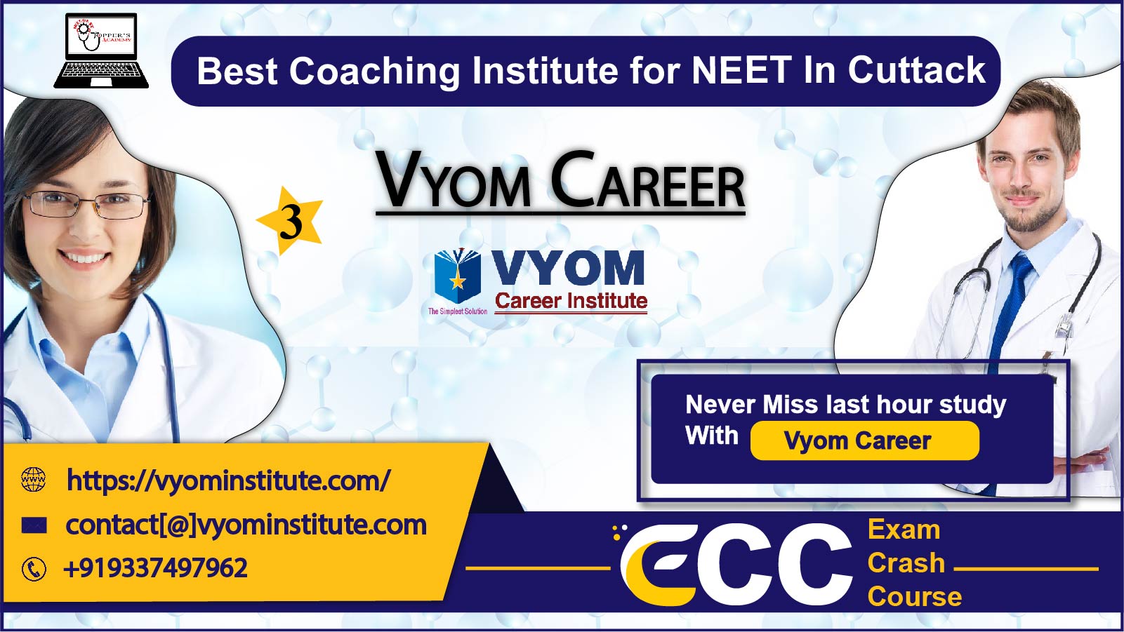 Vyom Career NEET Coaching in Cuttack