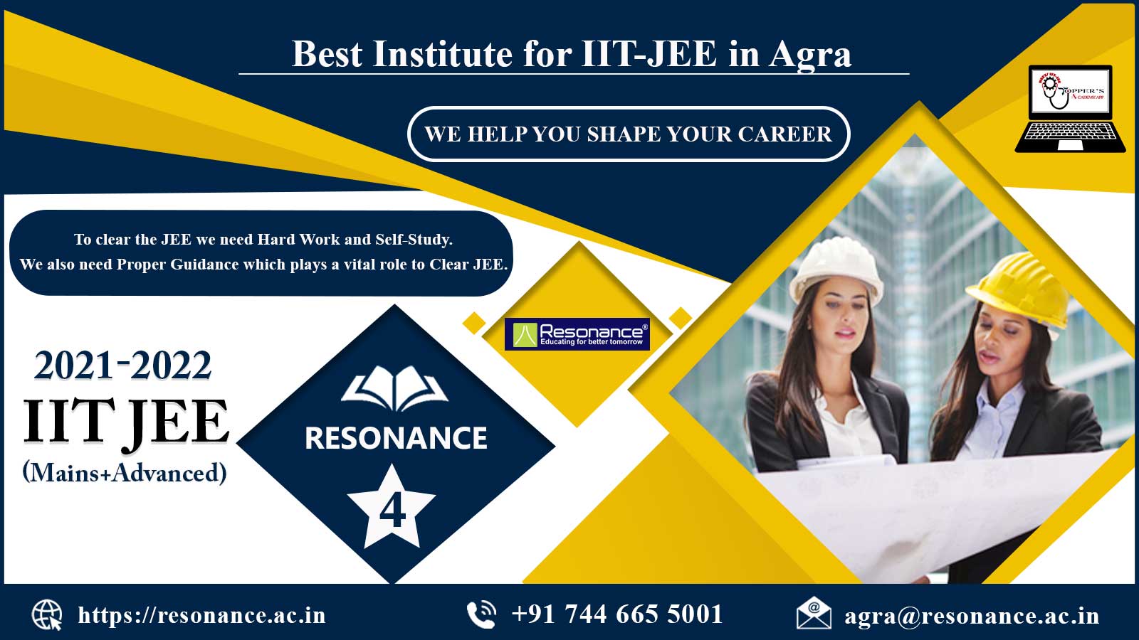 Resonance IIT JEE Coaching in Agra