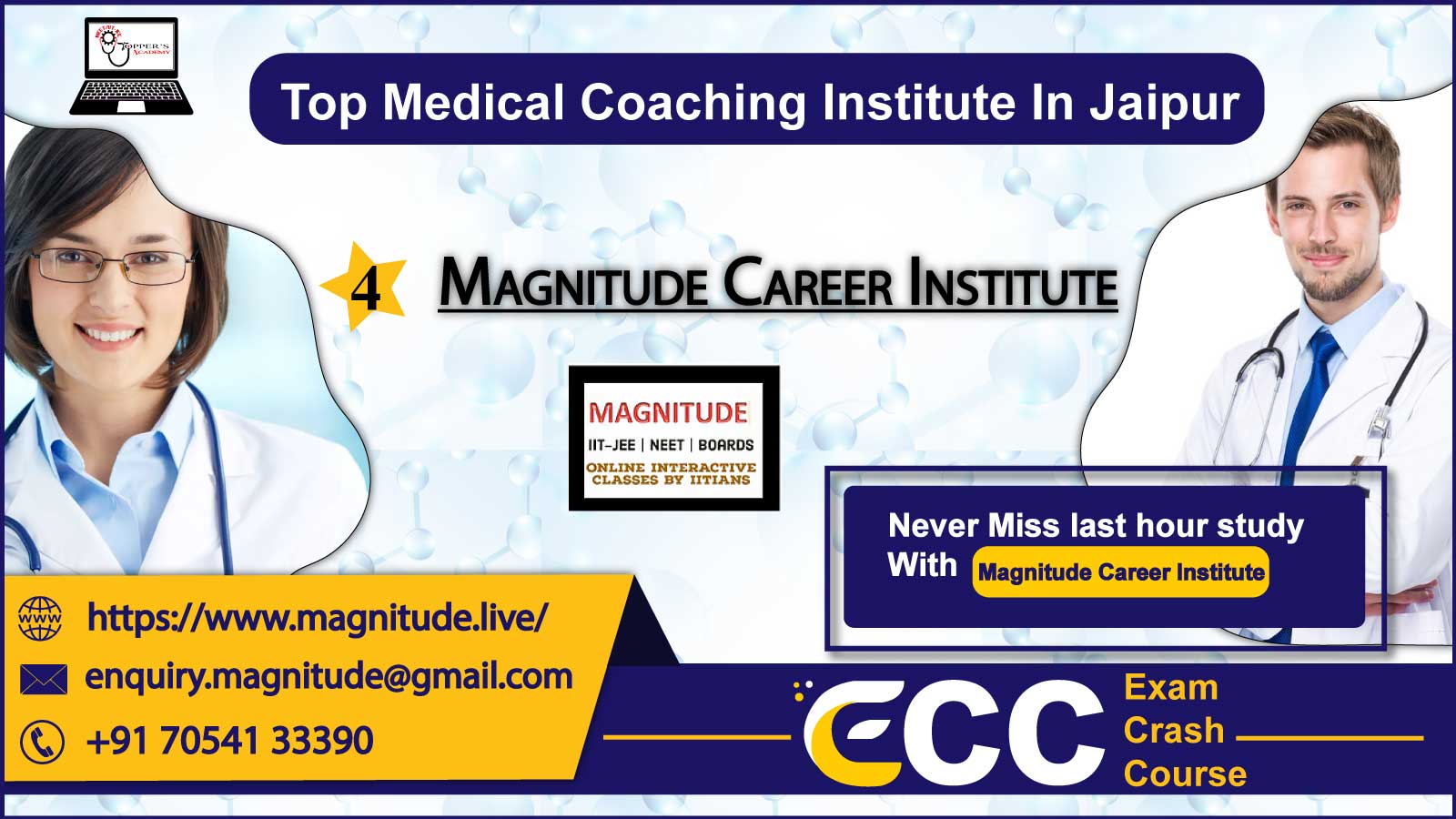 Magnitude Career NEET Coaching In Jaipur