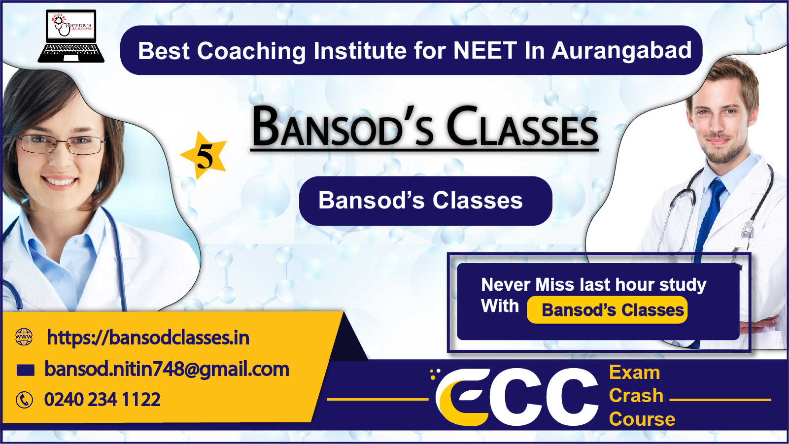 Bansod’s NEET Coaching in Aurangabad