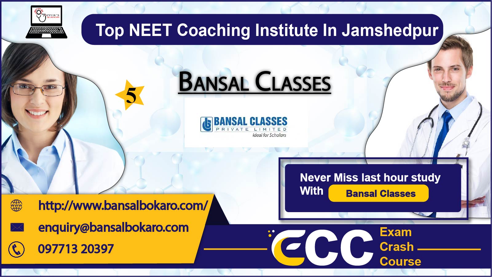 Bansal NEET Academy in Jamshedpur