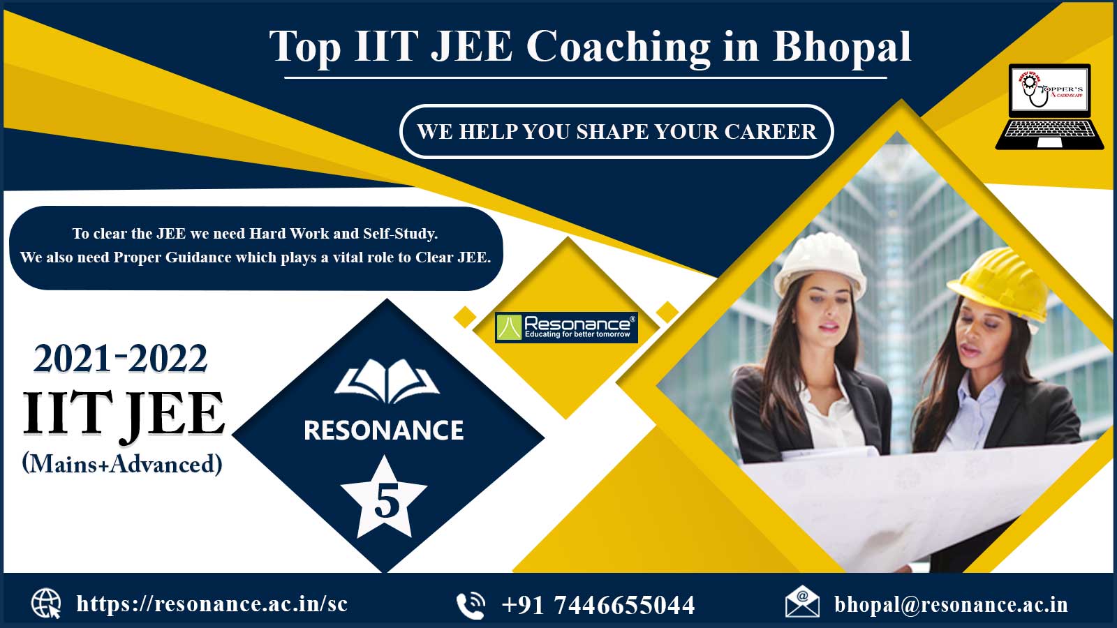 Resonance IIT JEE Coaching in Bhopal