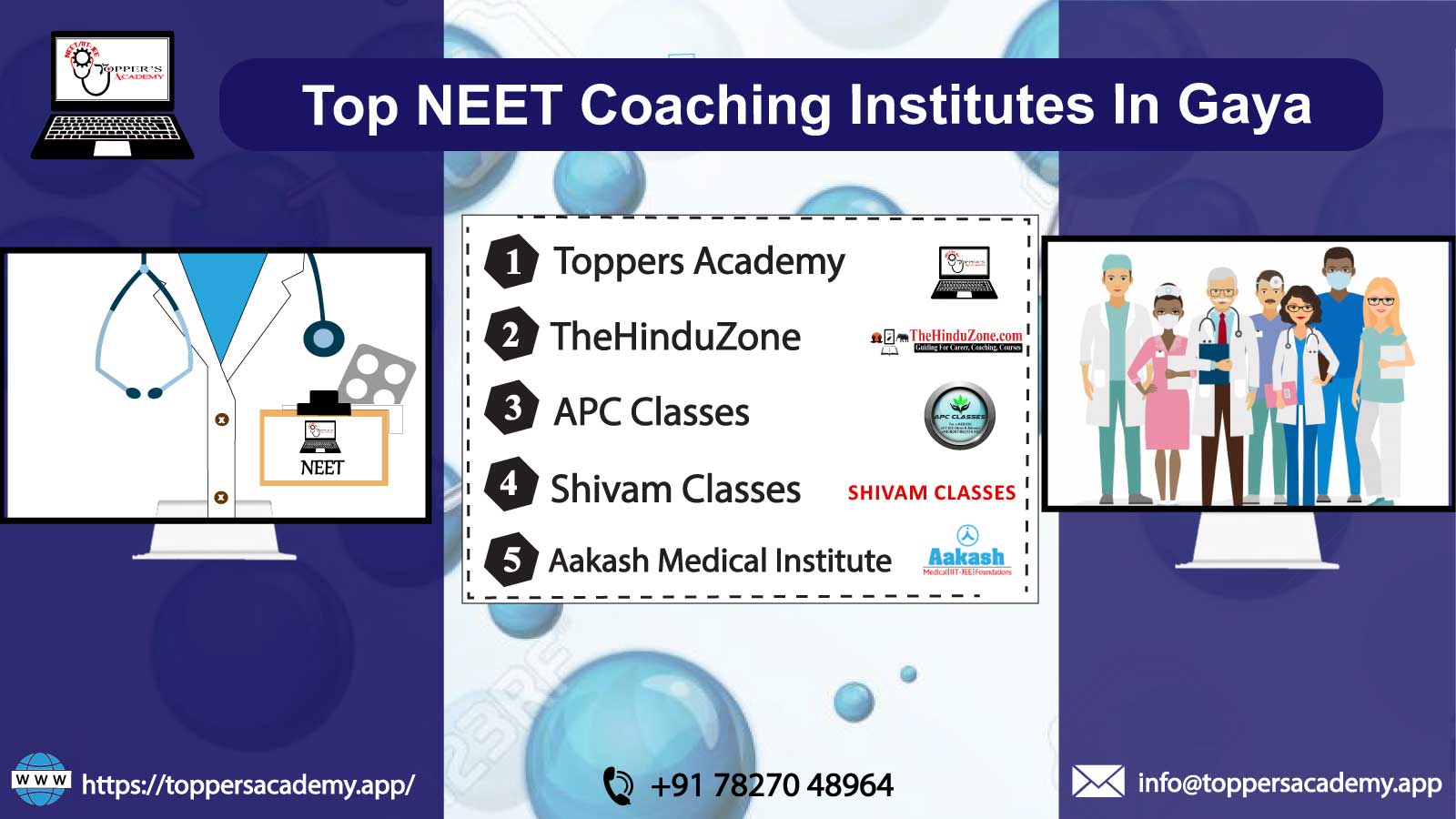 list of the top NEET Coaching in Gaya