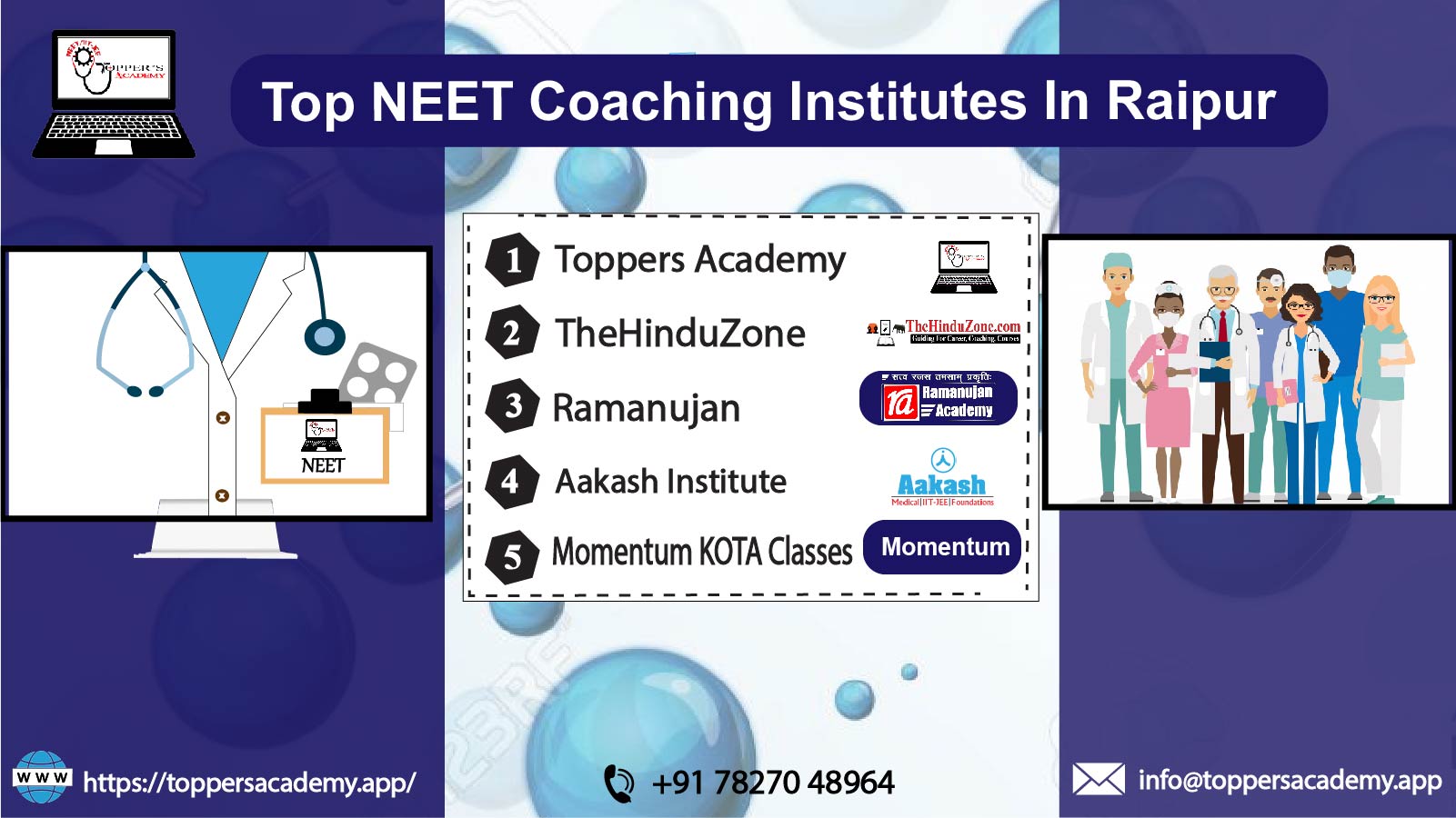 List of the Best NEET Coaching In Raipur