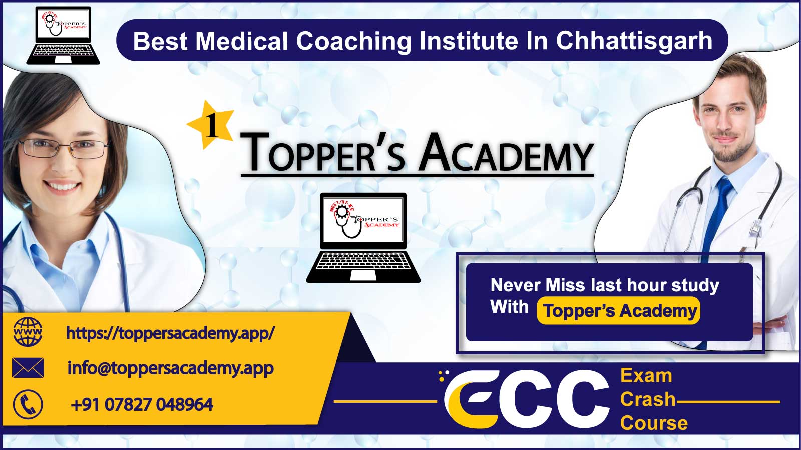 Toppers Academy NEET Coaching In Chhattisgarh 