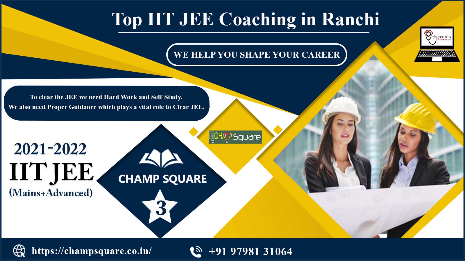 Champ Square IIT JEE Coaching in Ranchi