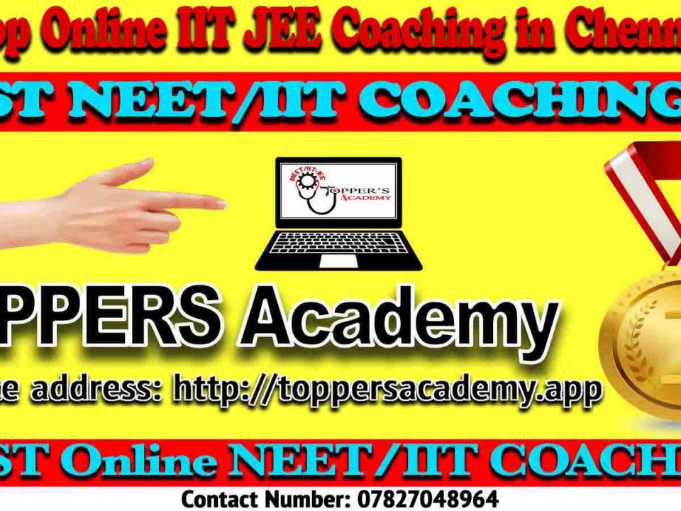 Best Online IIT JEE Coaching in Chennai