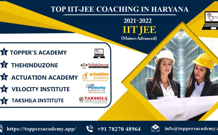 List of the best top iit jee coaching in haryana