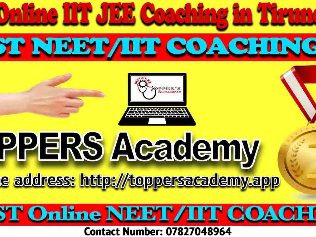 Best Online IIT JEE Coaching in Tirunelveli
