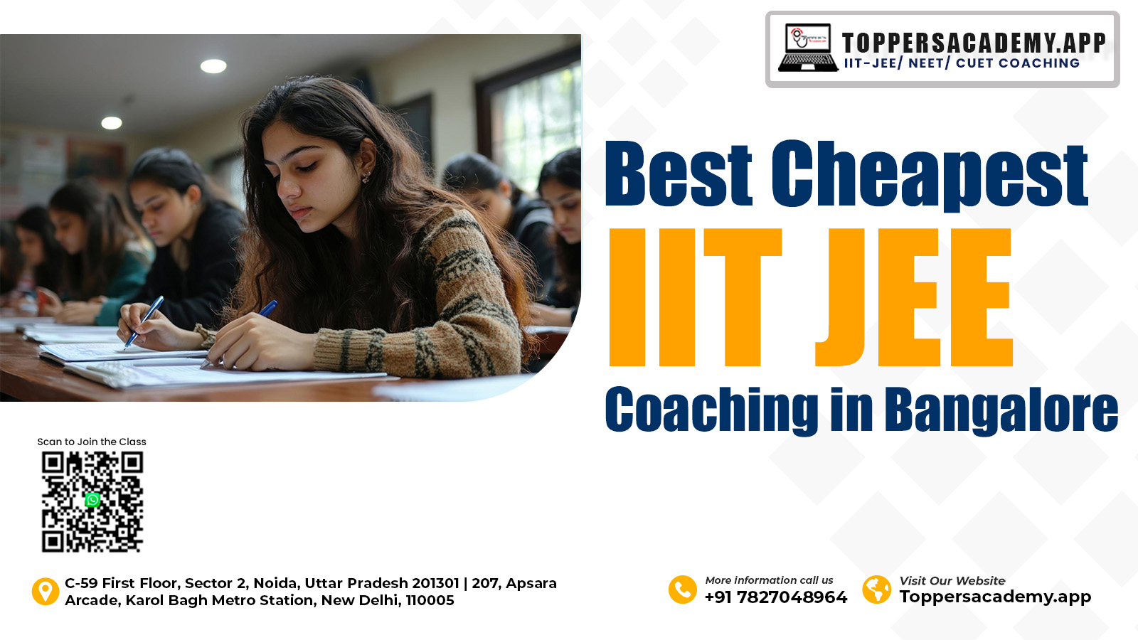 Best Cheapest IIT JEE Coaching in Bangalore