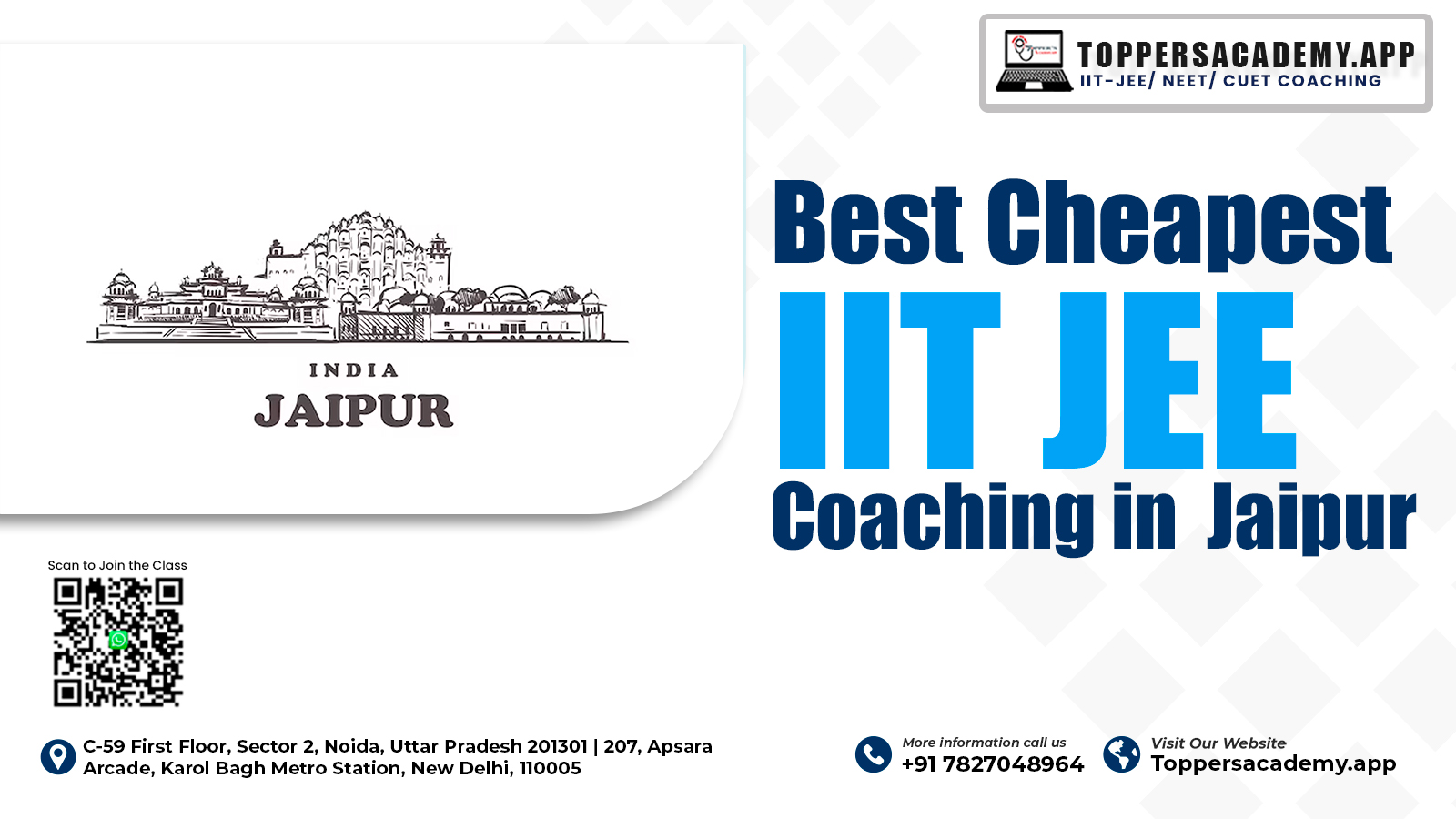 Best Cheapest IIT JEE Coaching in Jaipur