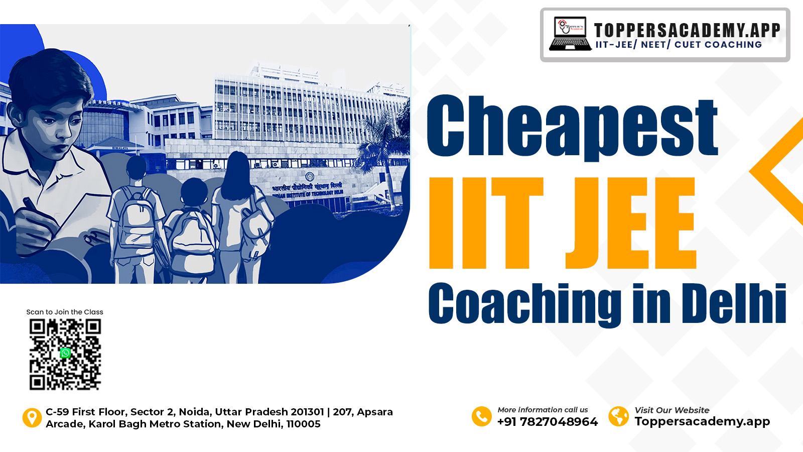 Cheapest IIT JEE Coaching Institute in Delhi